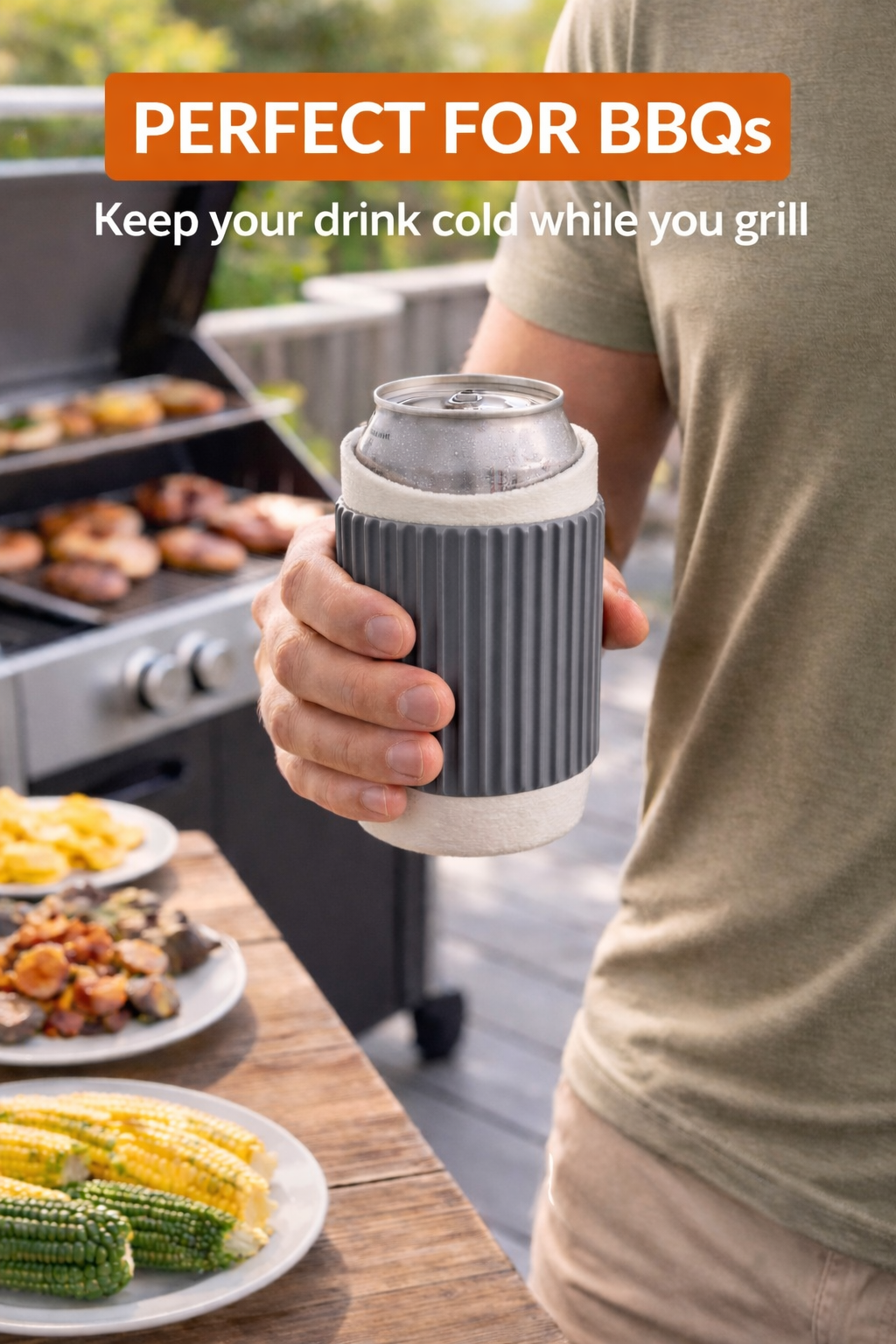 3 Pack Insulated Can Cooler Sleeves – Universal Fit, Anti-Slip Grip, Keeps Drinks Colder Longer!